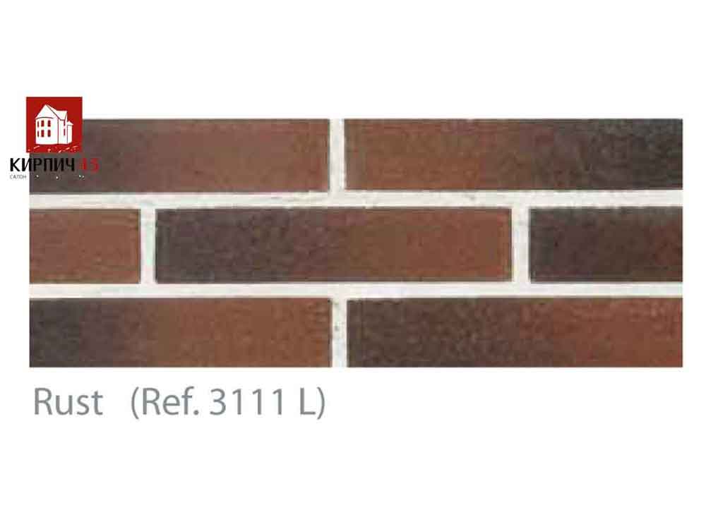 клинкерный глазурованый кирпич Rust Ref. 3111 L