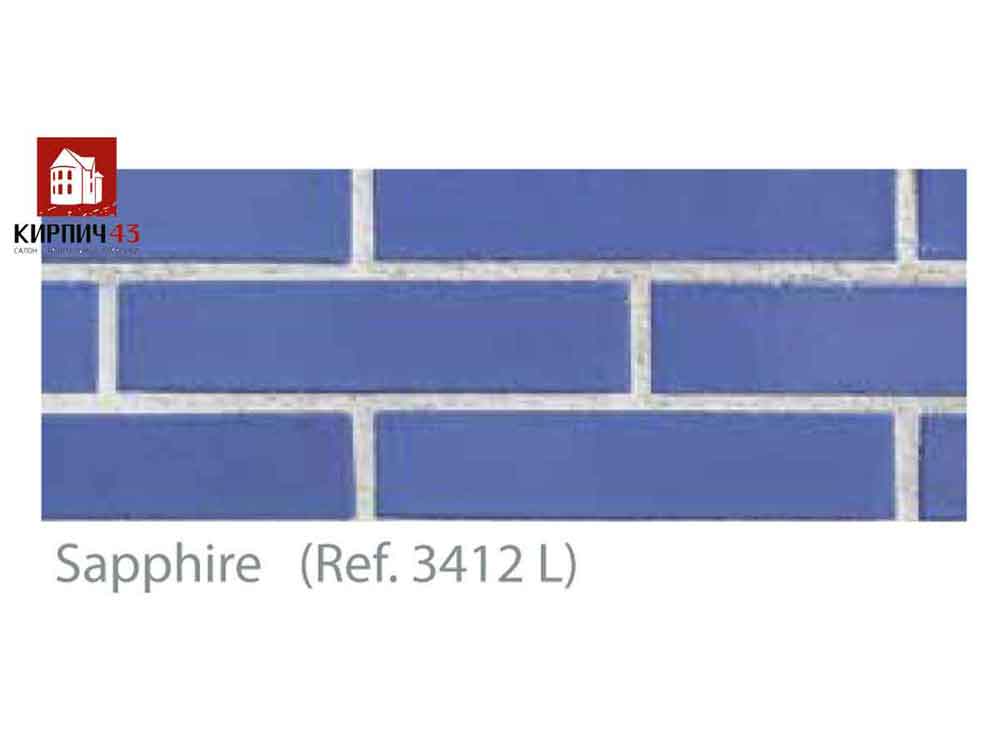 клинкерный глазурованый кирпич Sapphire Ref. 3412 L 
